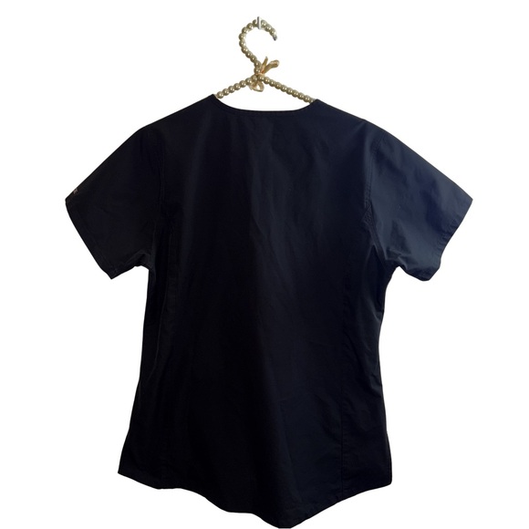 Carhartt Black Short-Sleeve V-Neck Scrub Top - Picture 6 of 6